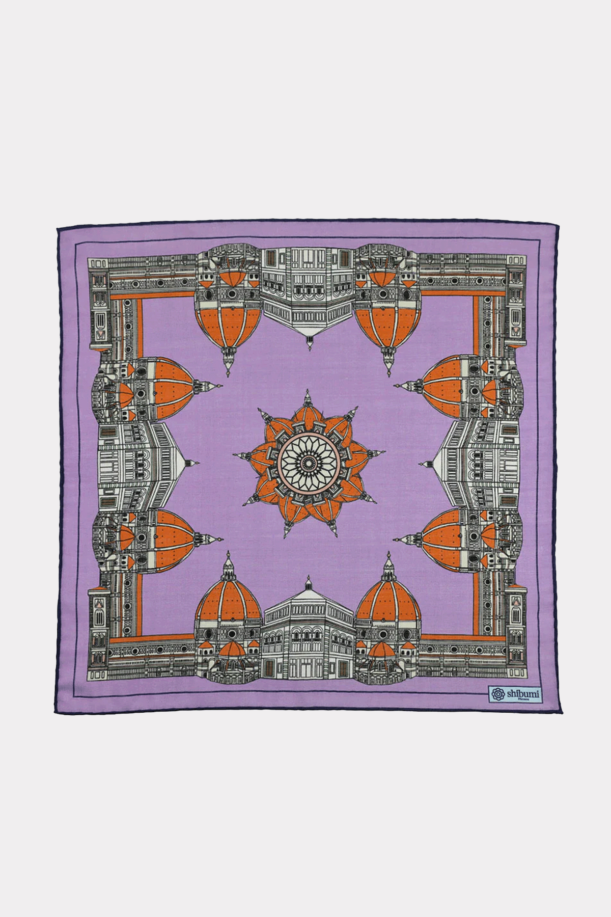 Einstecktuch in lila