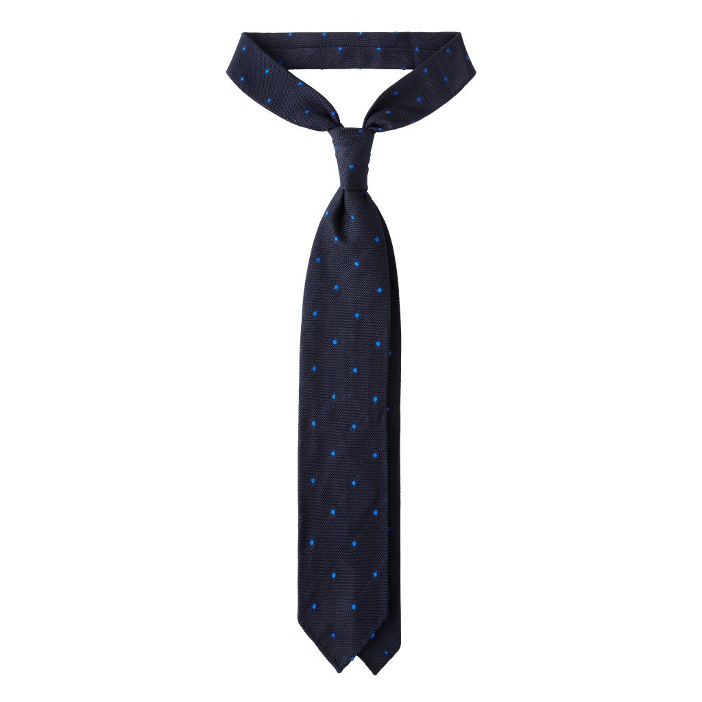 Marineblaue Krawatte von Viola Milano, elegantes Accessoire für formelle Anlässe, aus hochwertigem Stoff.