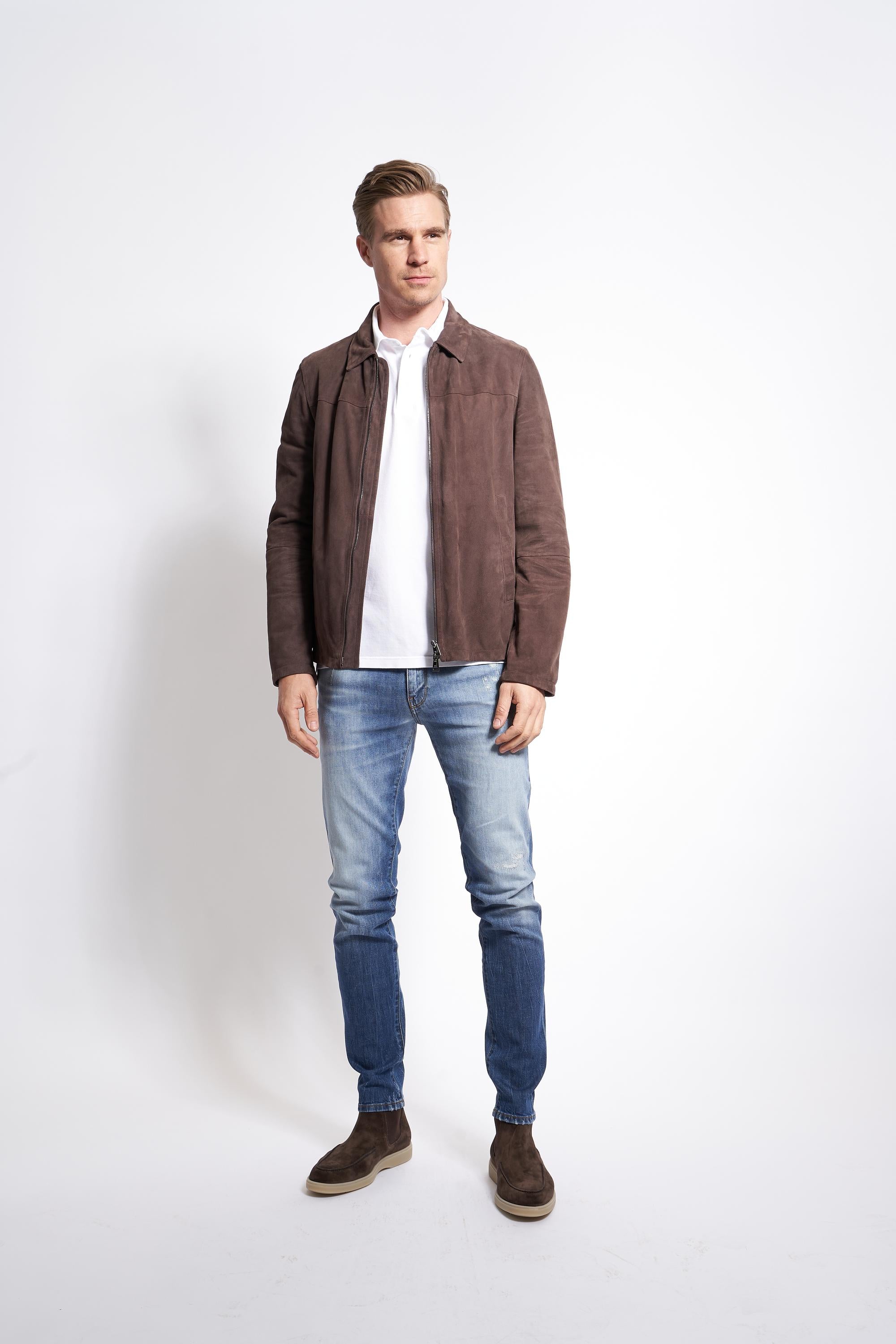 Lederjacke in braun