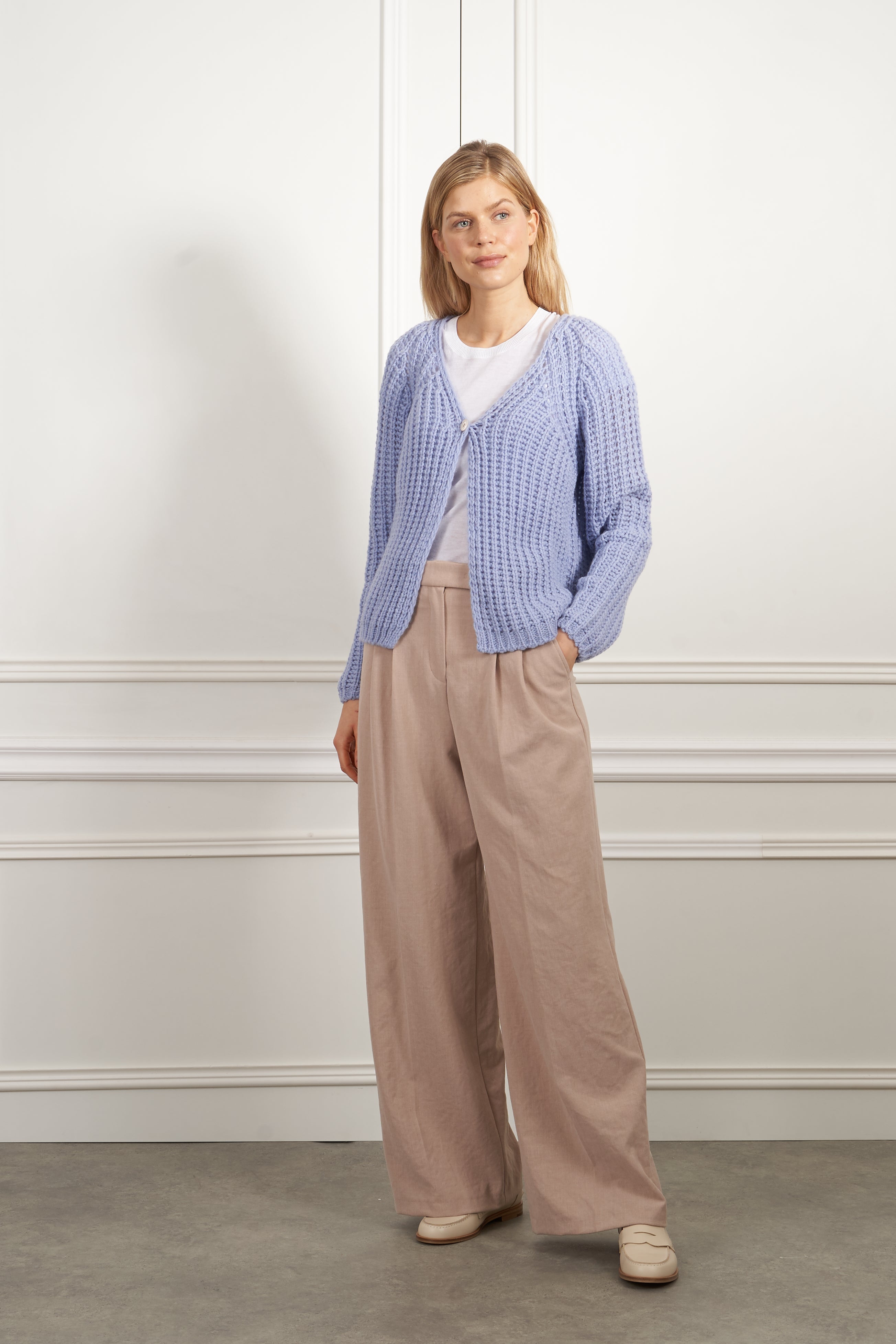 Strickjacke in flieder