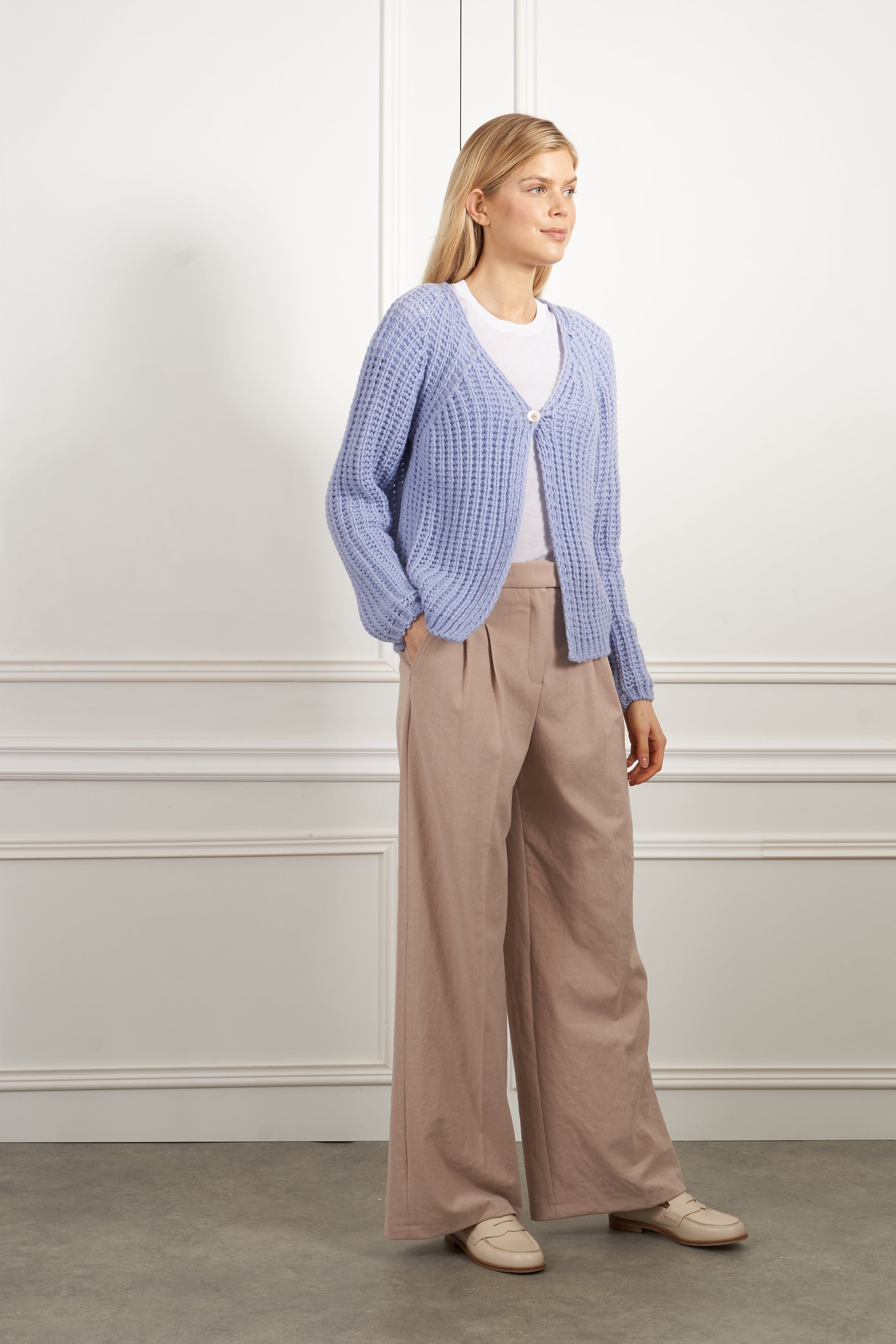 Strickjacke in flieder