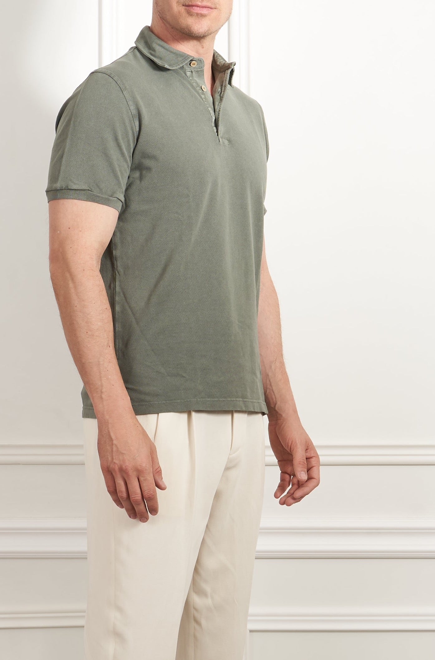 Poloshirt in oliv