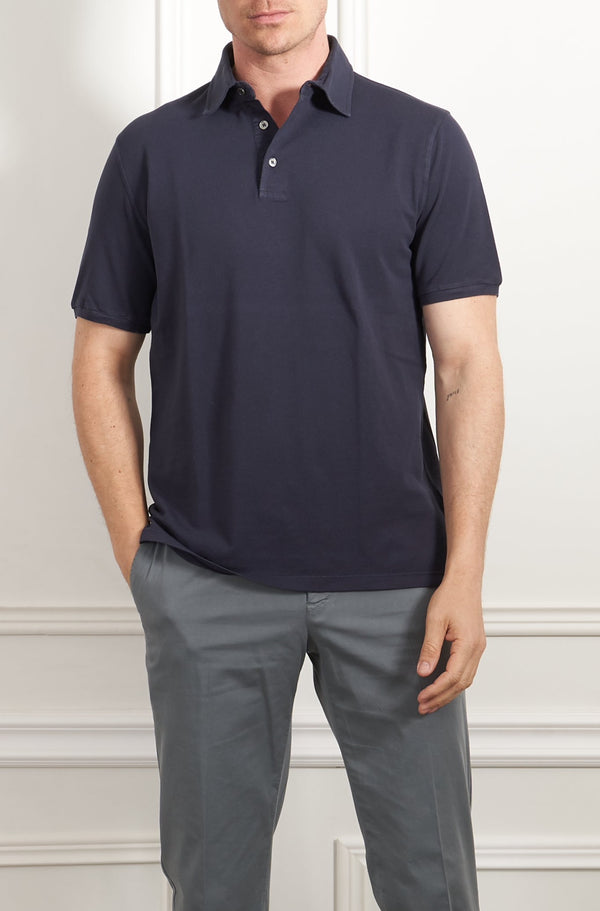Poloshirt in marine