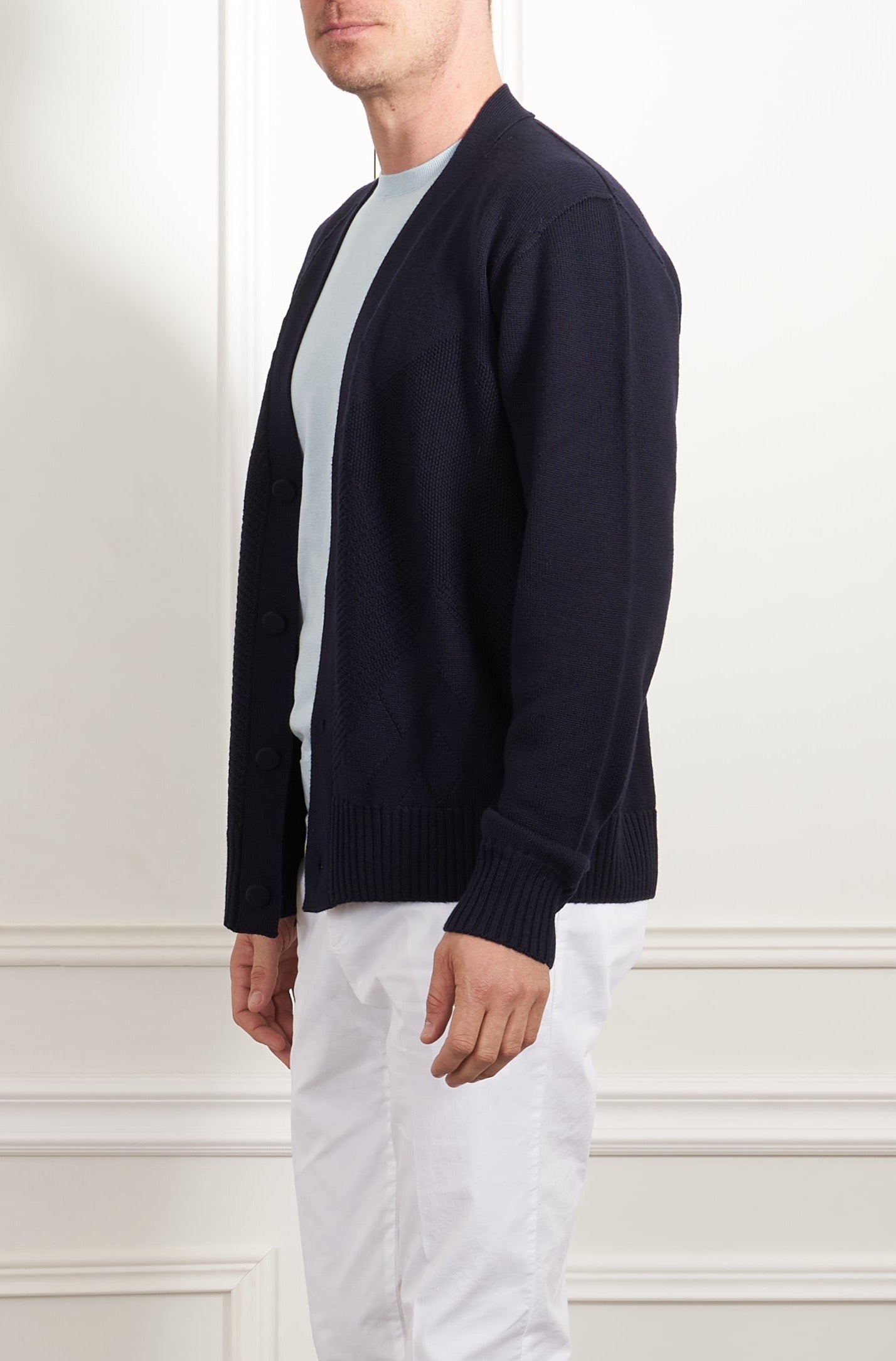 Strickjacke in blau