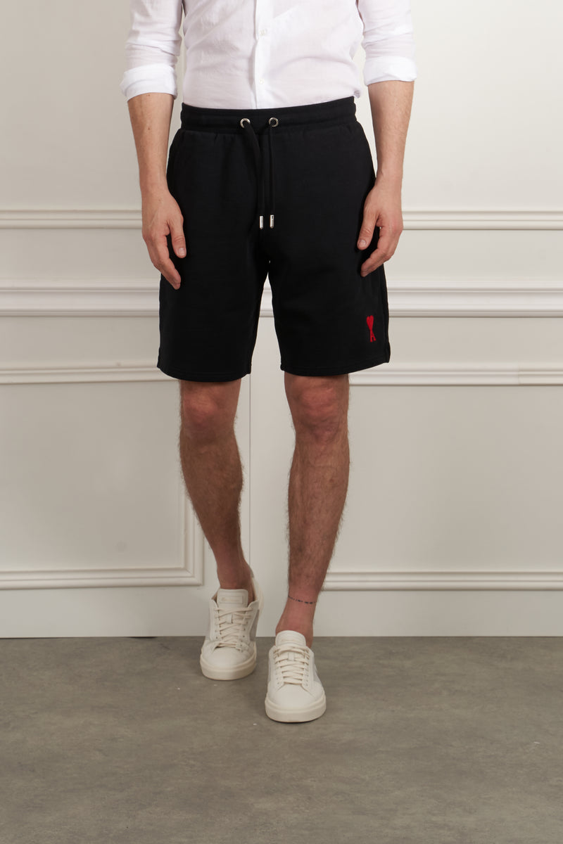 Kurze Sweatpants in schwarz